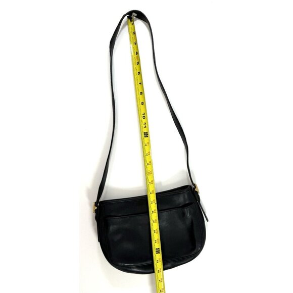 Vintage Coach 6000 Chelsea Zip Top Crossbody Bag Purse Black Leather - Picture 15 of 16